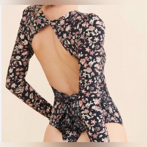 Free people Intimately Late Night Lover Bodysuit open back size medium - Picture 3 of 12